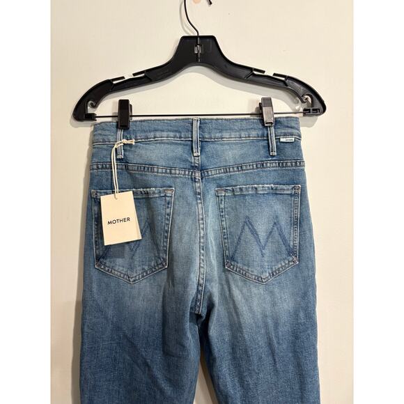 NWT Mother High Rise Denim The Hustler Ankle Flare Jeans Scenic Route Women's 28 - Picture 6 of 7